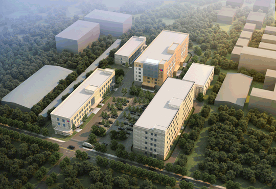 公司鸟瞰全景图